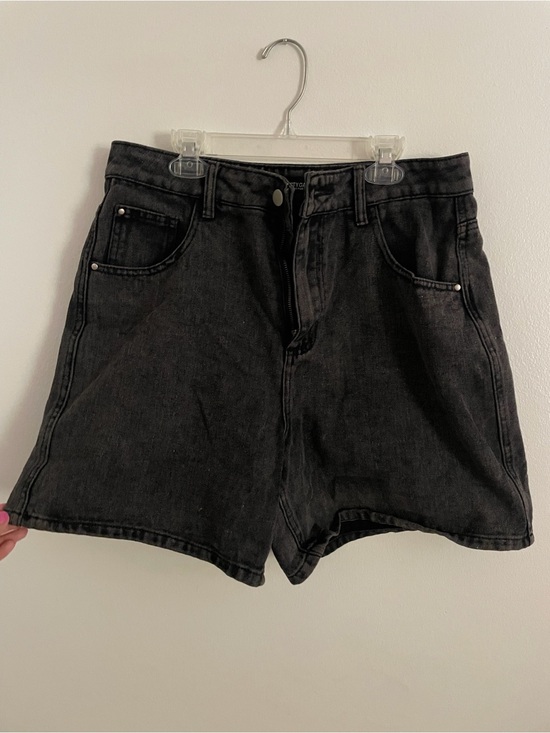Nasty Gal Pants - Nasty Gal Black High-Waist Denim Shorts Size 10